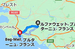 ル・ファウエ村からベグ・メールへ