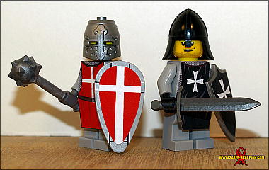聖堂騎士（左） と 病院騎士（右）