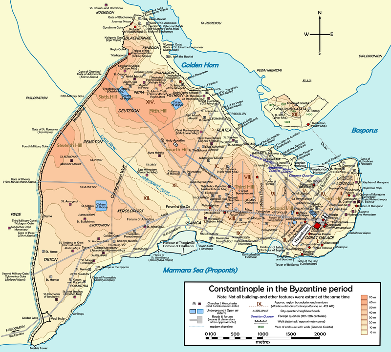 東ローマ帝国時代のコンスタンティノープル