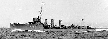英国海軍アドミラルティR級駆逐艦　サーピドン号