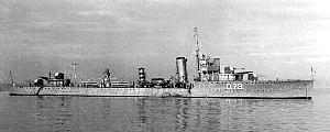 英国海軍V&W級駆逐艦ウルヴァリン号（七代目
